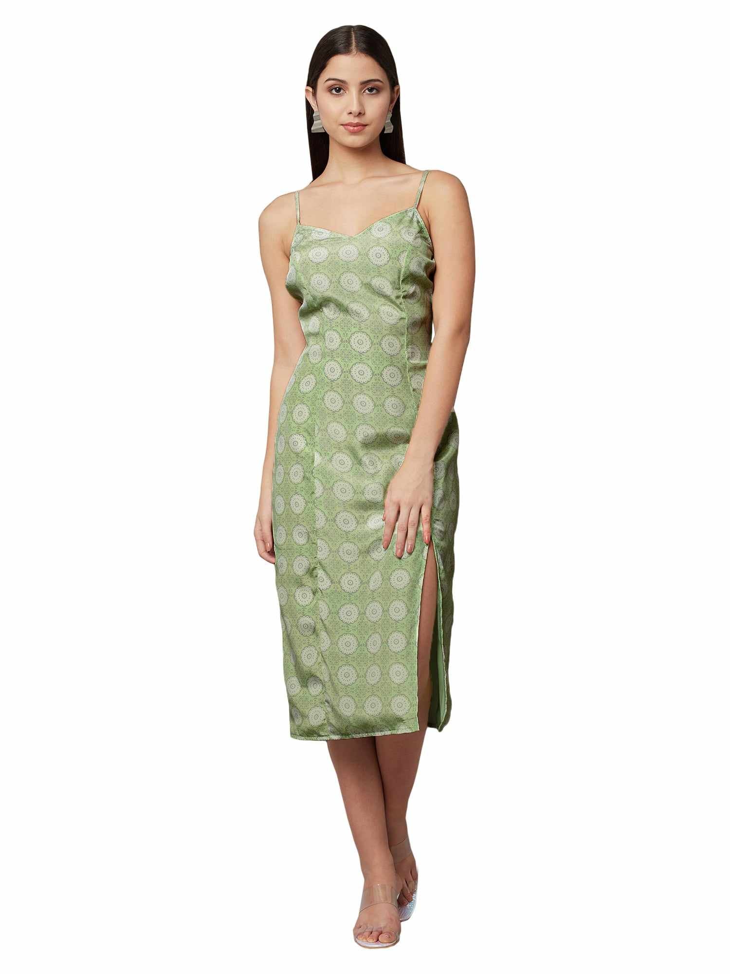 Buy Light Green Dresses for Women by SHABERRY Online | Ajio.com