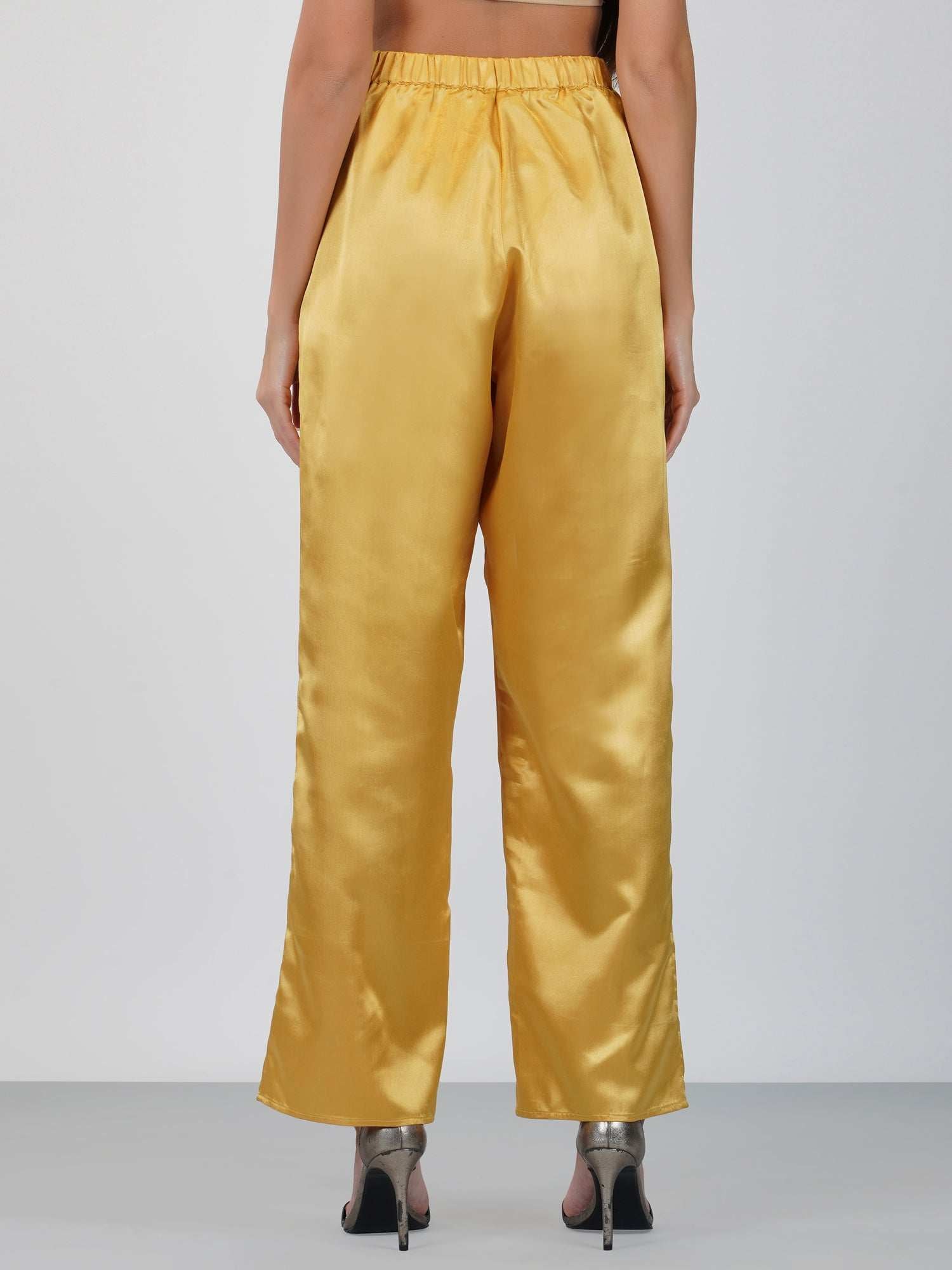 wide leg satin pant