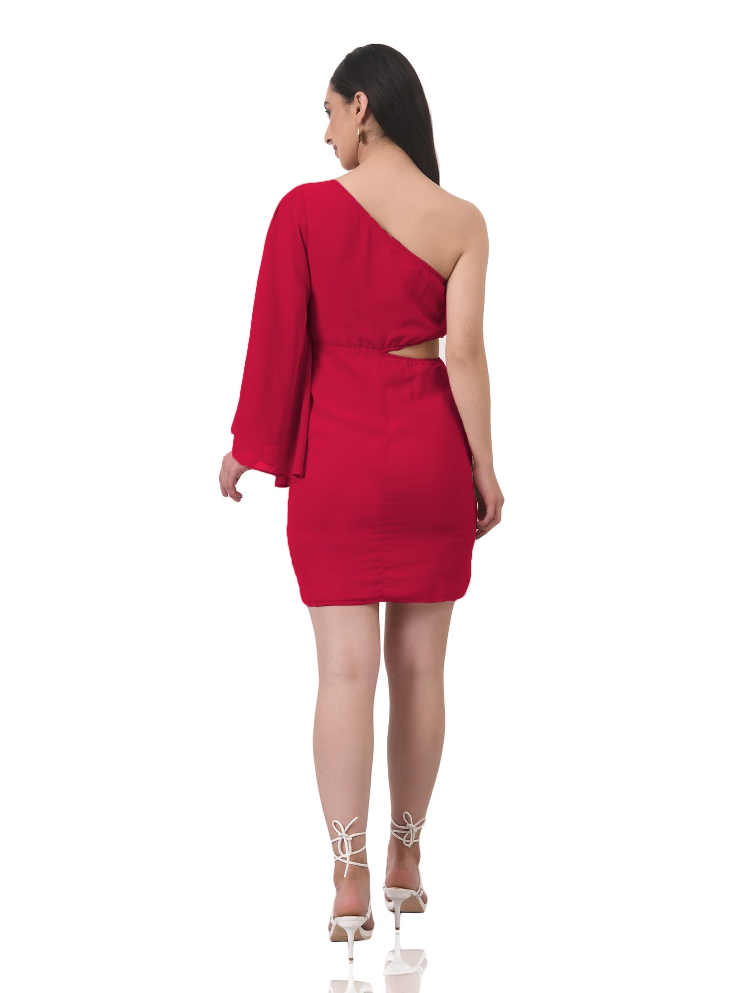 ruche over me sassy red dress