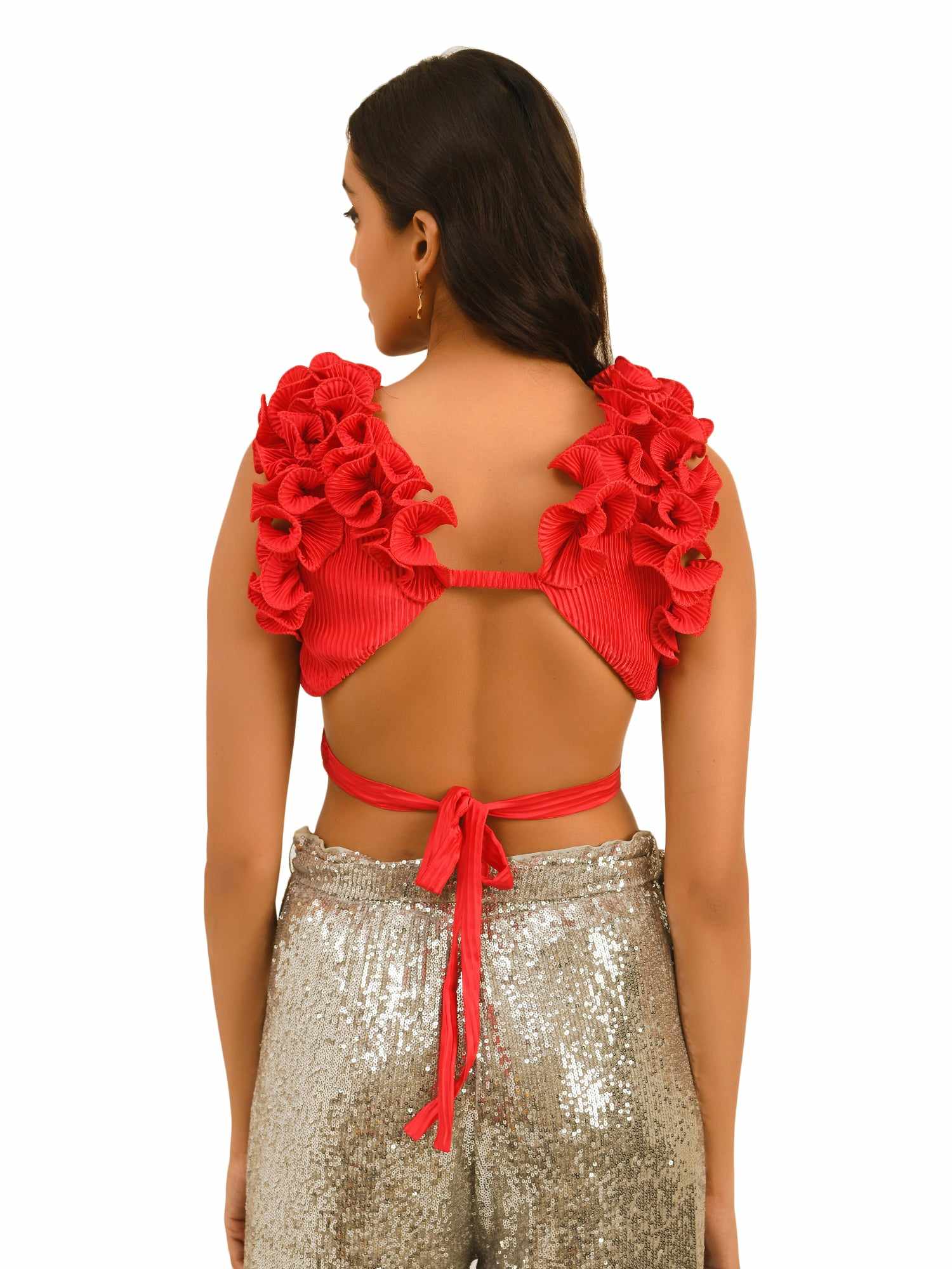 slay your back ruffle top