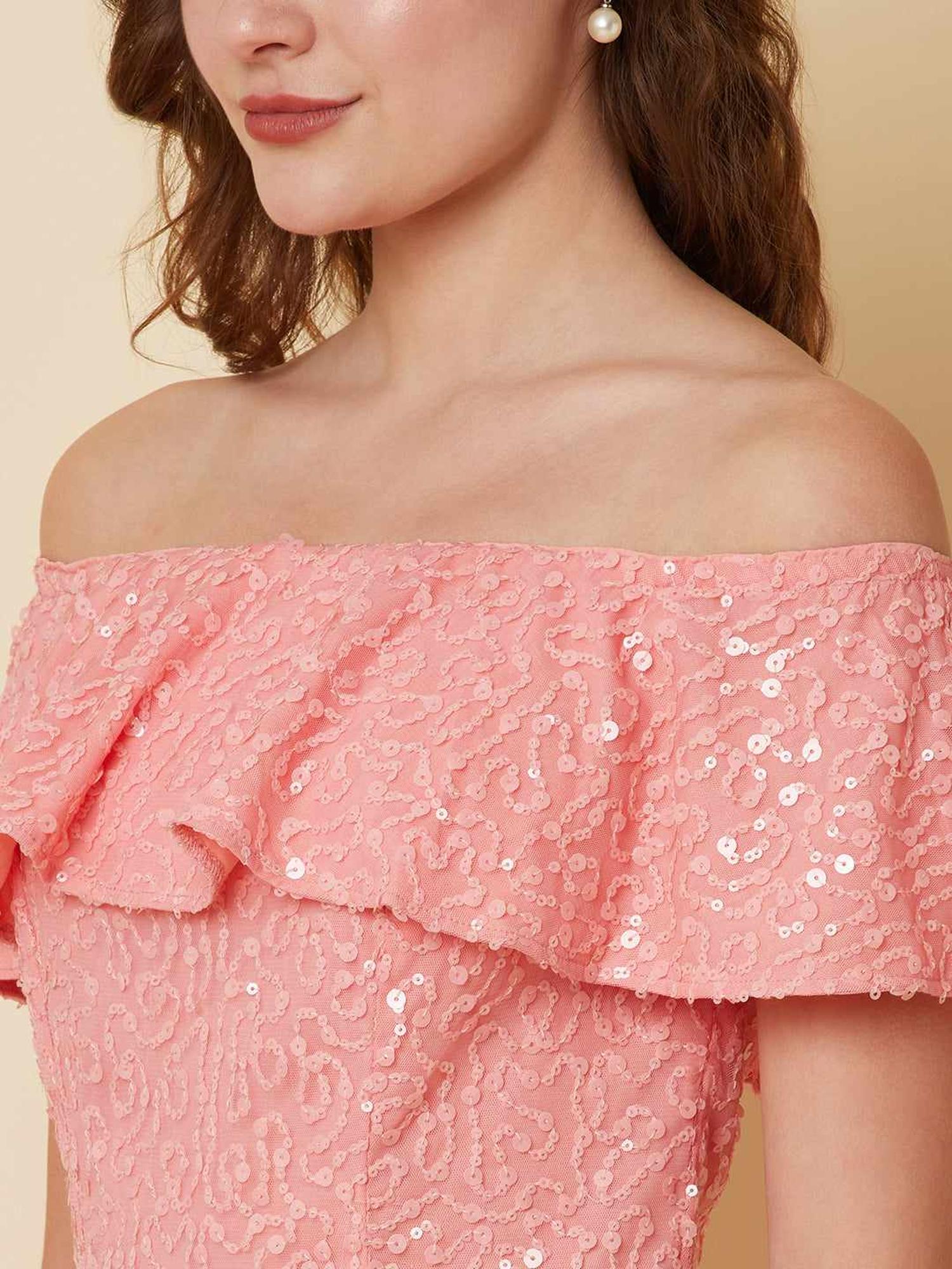 Pink Mood Sequins Dress