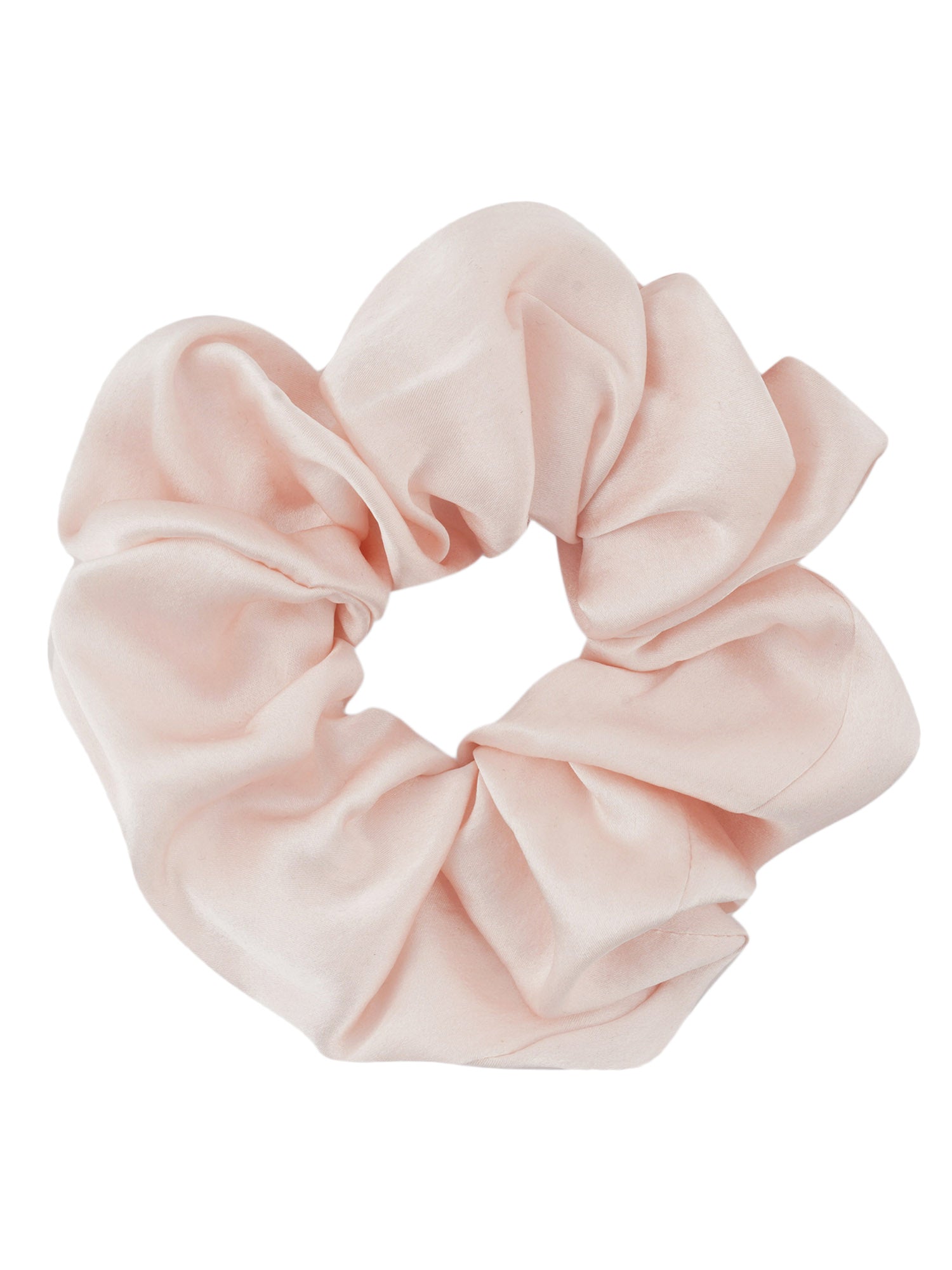  00 mulberry silk baby pink scrunchies set of  