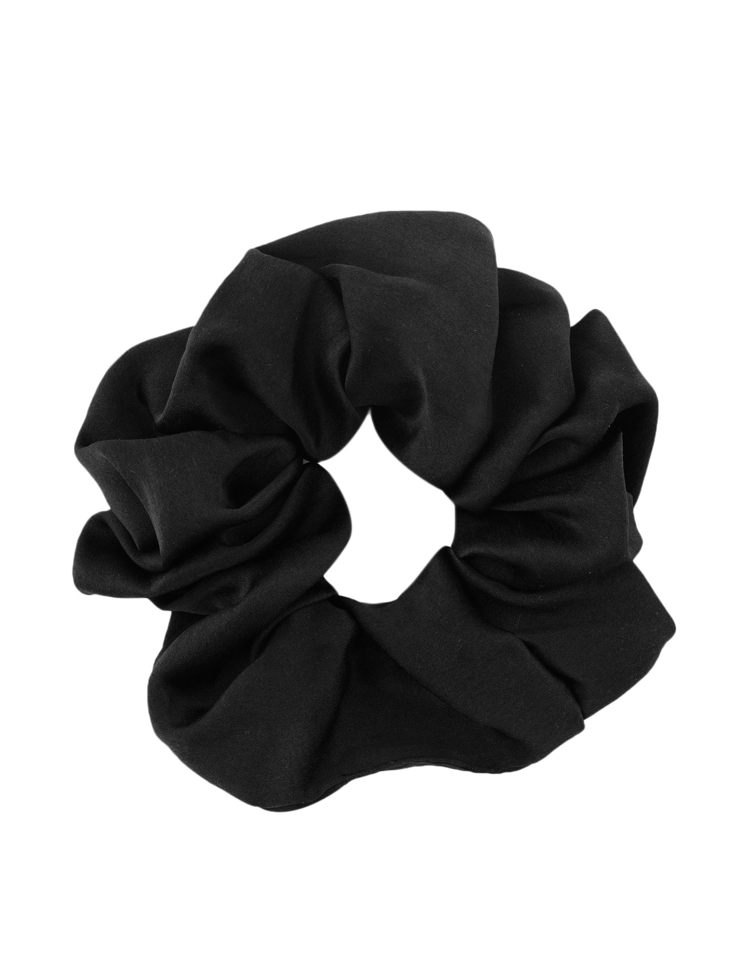  00 mulberry silk black scrunchies set of  