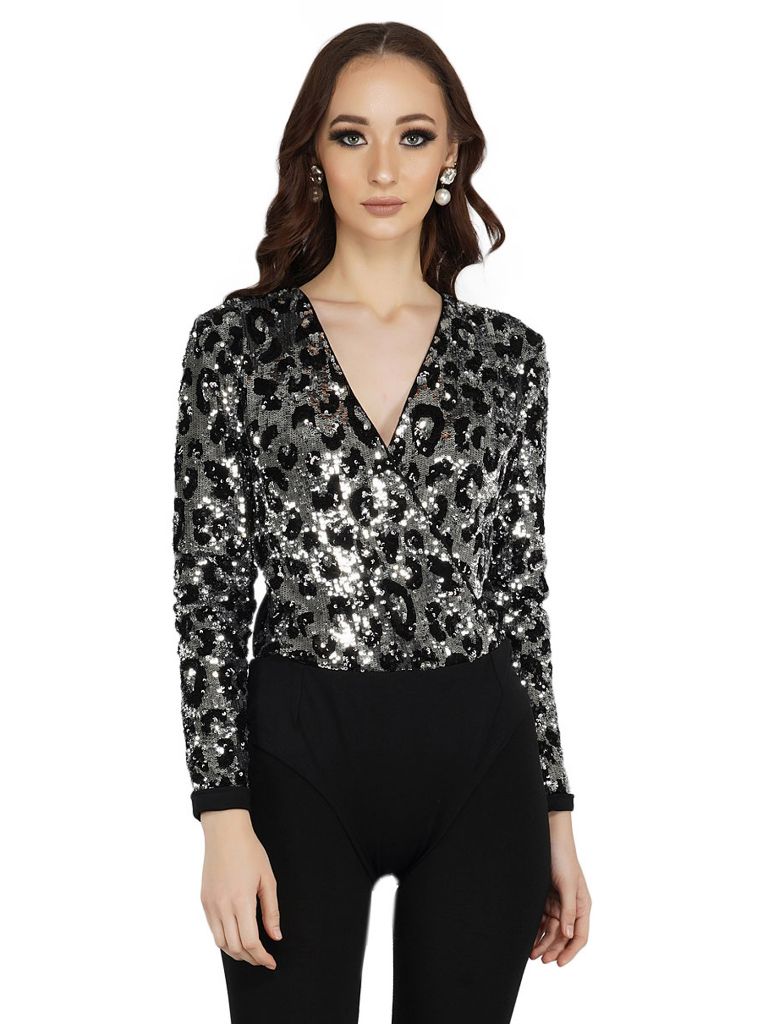 leopard pattern bodysuit