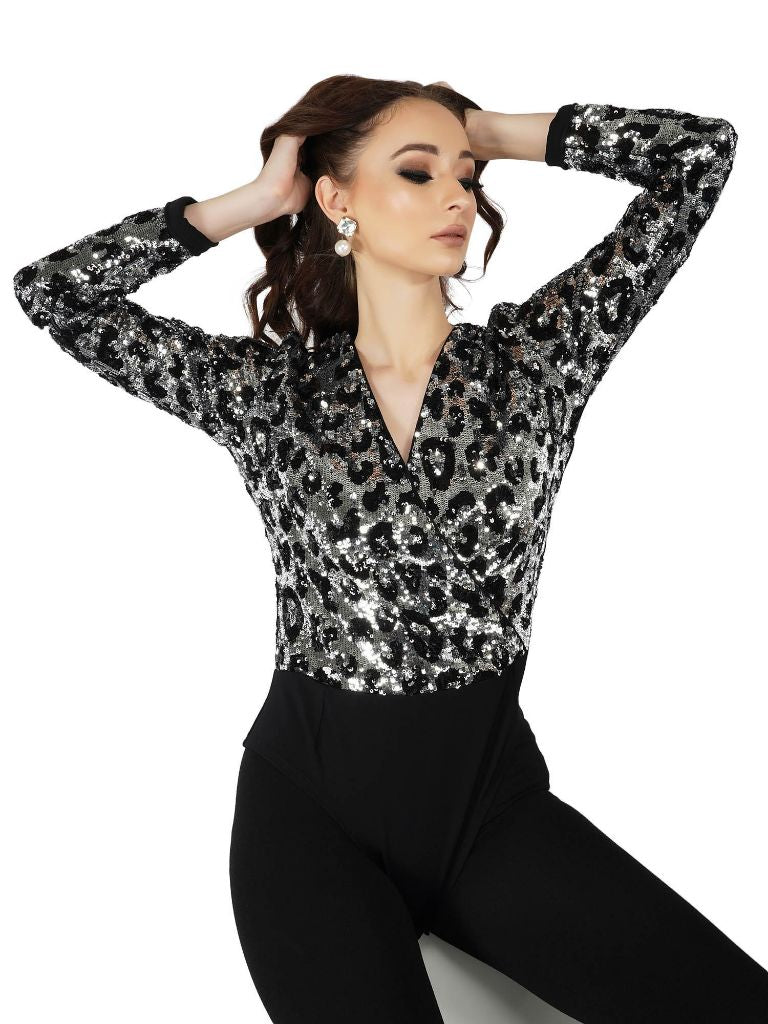 leopard pattern bodysuit