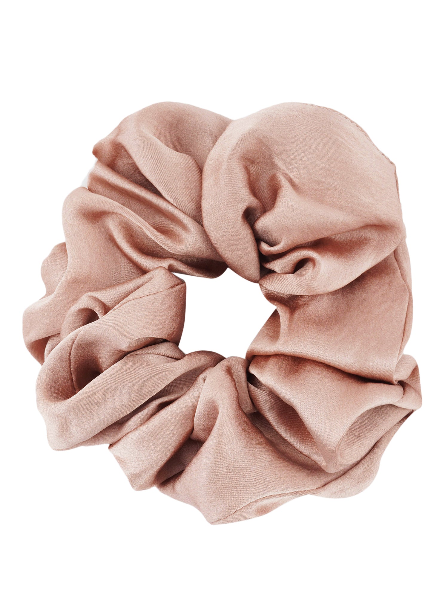  00 mulberry silk blush pink scrunchies set of  