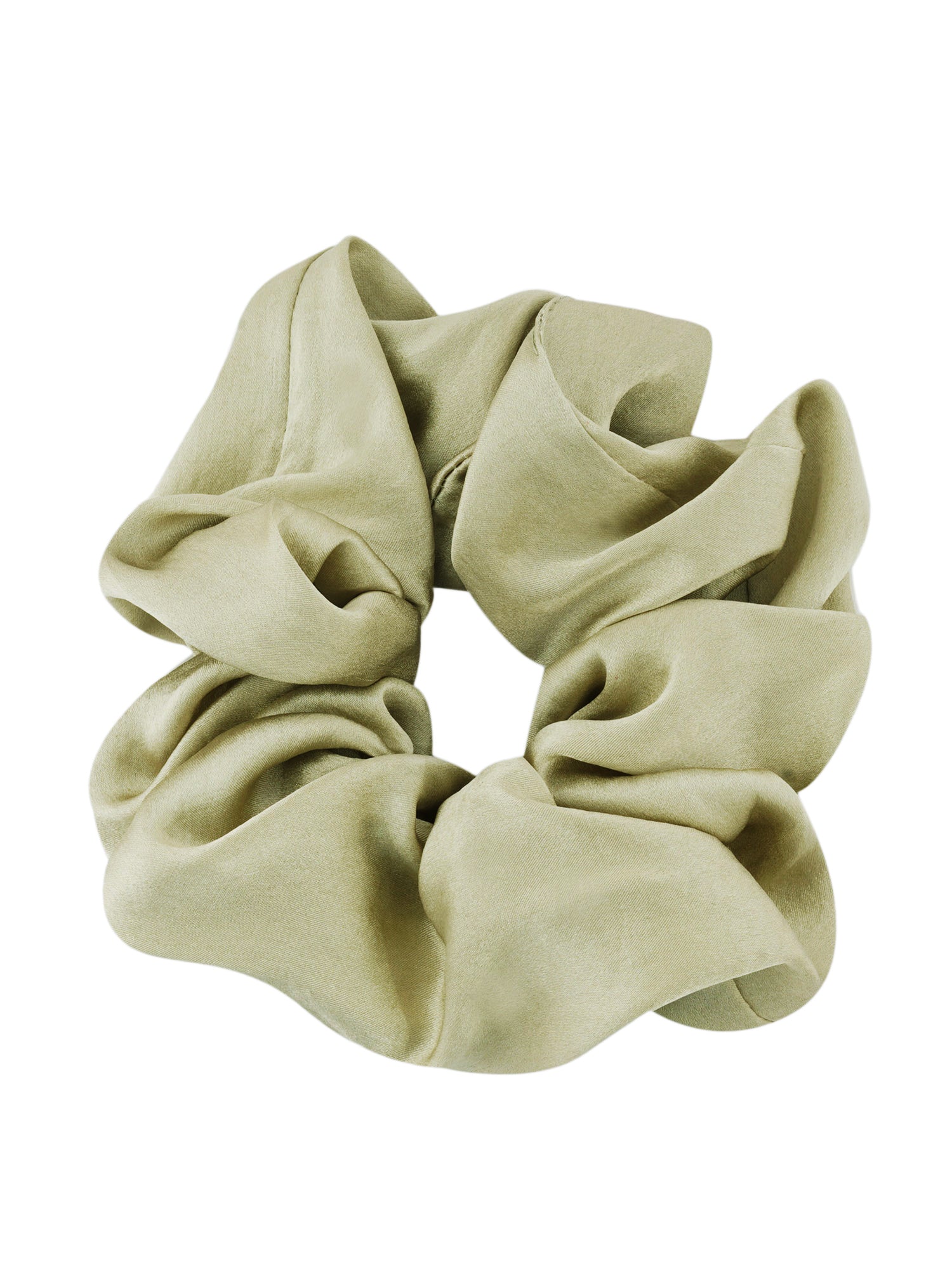  00 mulberry silk olive green scrunchies set of  